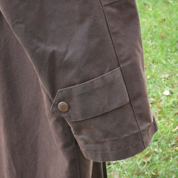 KAKADU TRADERS AUSTRALIA Ranch Duster Large Brown Oiled Cotton Canvas Coat - Picture 9 of 12
